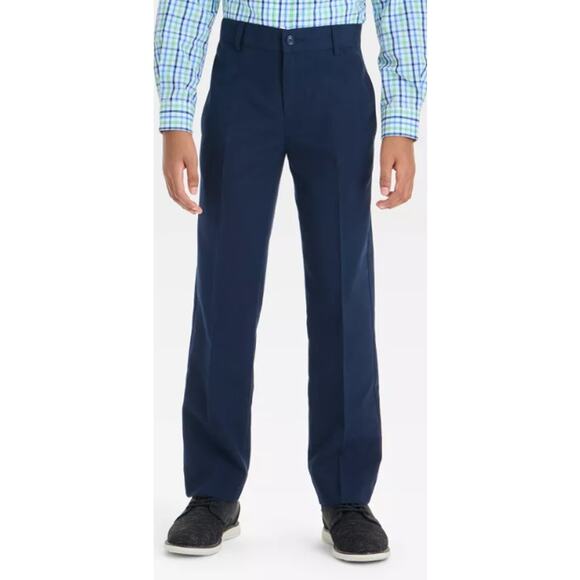 *Cat & Jack* Boys Size 16 Navy Blue Regular Fit Dress Pants *NWT* - Picture 1 of 6